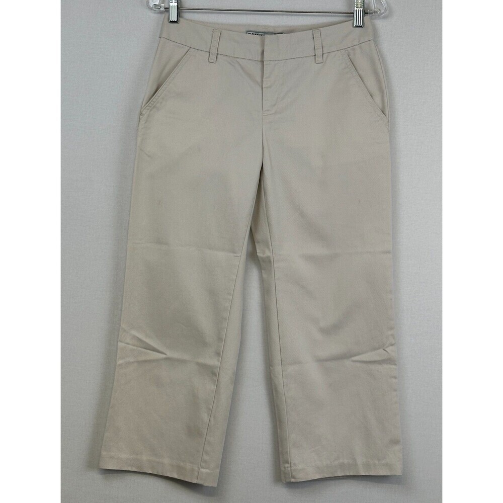 Old‎ Navy The Flirt Khaki Capri Pants Beige Women's Size 4